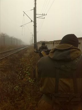 Voluntarios españoles en una operación militar