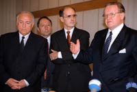 Chernomyrdin, Talbott y Ahtisaari