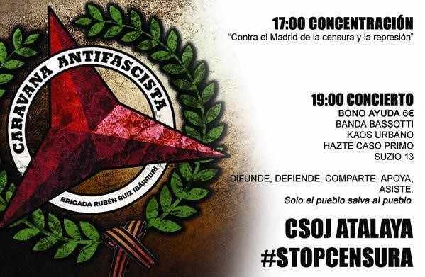 caravana antifascista madrid