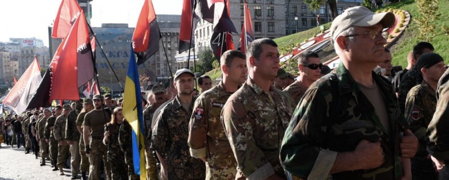 Los manifestantes, dispuestos a iniciar la marcha