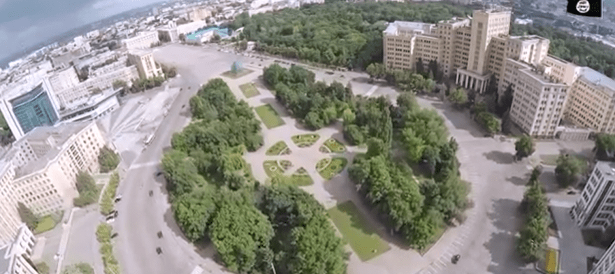 Imagen panorámica del área universitaria de Járkov en la que estudió Mohammad Dalaeen, Abu Baraa al Urduni, que aparece en el vídeo de ISIS en el que se narra su martirio