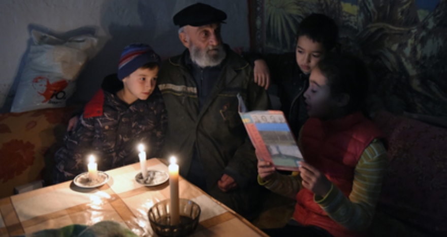 Crimea durante el apagón causado por el sabotaje de radicales ucranianos.