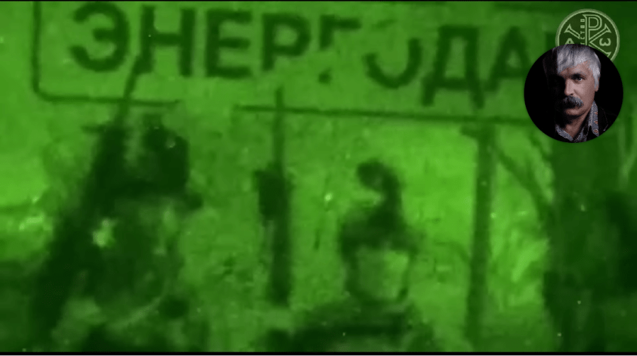 Captura de un vídeo publicado por Dmitro Korchinsky de sus soldados en Energodar